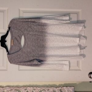Anthropologie language sweater (dip-dyed)